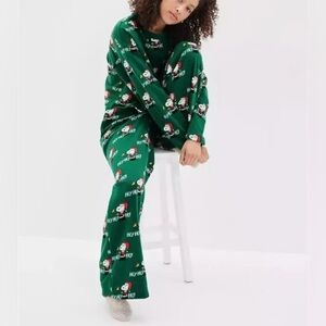 AE Peanuts Fleece PJ Set